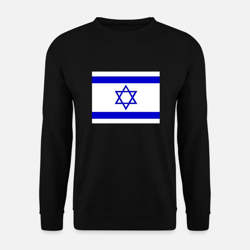 Israelische Flagge - Unisex Pullover - Schwarz