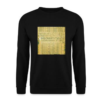 MOS 6502 - Unisex Pullover - Schwarz - Vorne - Alina (178cm) & Michal (187cm)