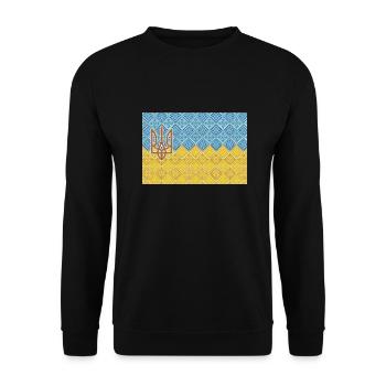 Ukraine - Sweat-shirt Unisexe - noir - Devant - Alina (178cm) & Michal (187cm)