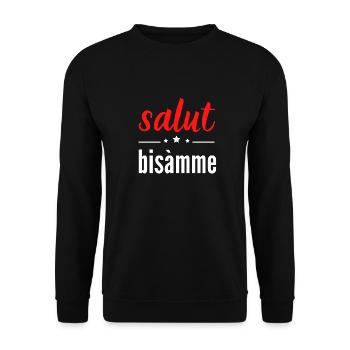 salut bisàmme alsace - Sweat-shirt Unisexe - noir - Devant - Alina (178cm) & Michal (187cm)