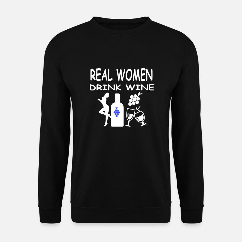 Wein - Unisex Pullover - Schwarz
