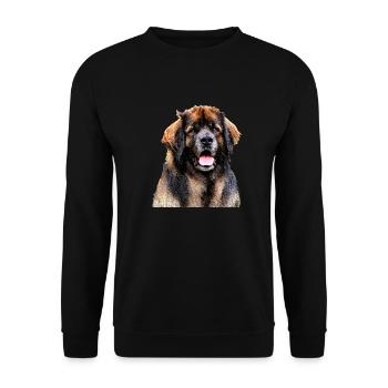 Leonberg 2 - Unisex Pullover - Schwarz - Vorne - Alina (178cm) & Michal (187cm)