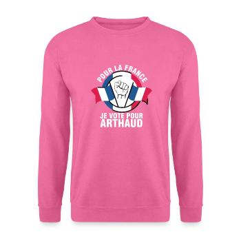 Je Vote Pour Arthaud - Nathalie Arthaud - Sweat-shirt Unisexe - rose - Devant