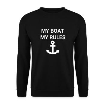 Boot - Unisex Pullover - Schwarz - Vorne - Alina (178cm) & Michal (187cm)