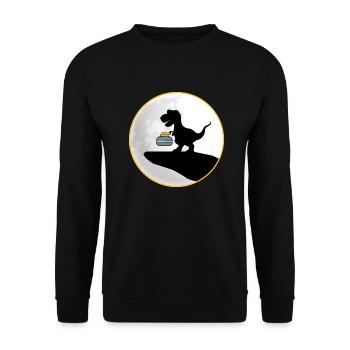 curling curling curlingdino curling stone - Unisex Sweatshirt - black - Front - Alina (178cm) & Michal (187cm)