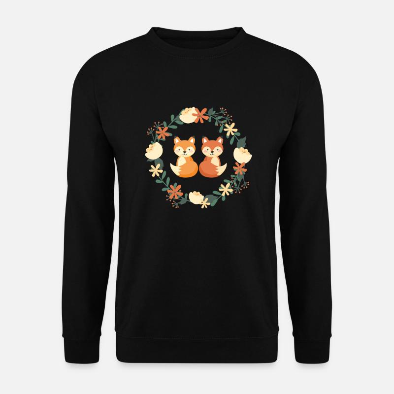 frères et sœurs renards - Sweat-shirt Unisexe - noir
