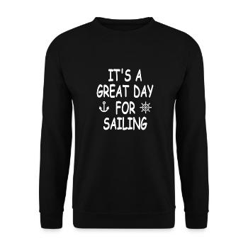 Sail - Unisex Sweatshirt - black - Front - Alina (178cm) & Michal (187cm)