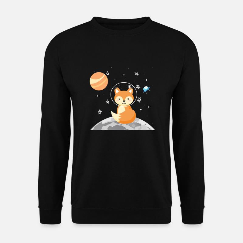 Kosmischer kleiner Fuchs - Unisex Pullover - Schwarz