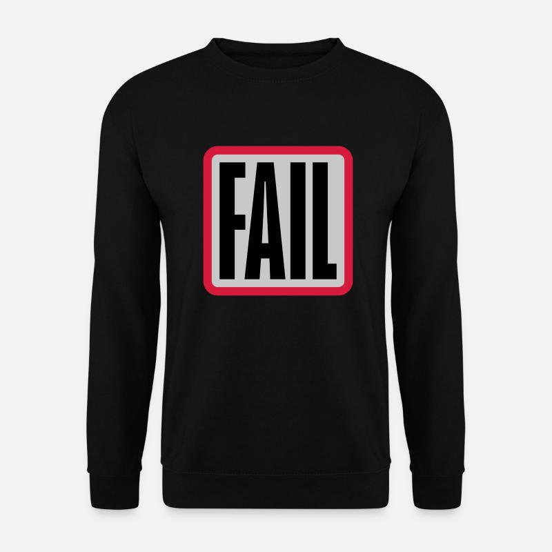 Button Fail Logo - Unisex Sweatshirt - black