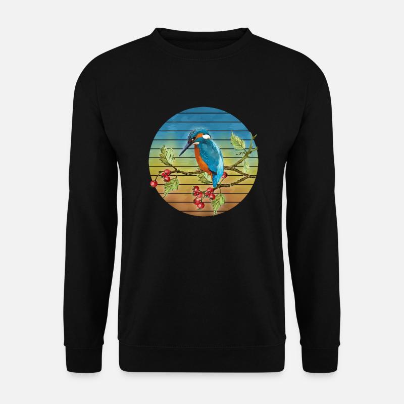 Bunter Vogel - Unisex Pullover - Schwarz