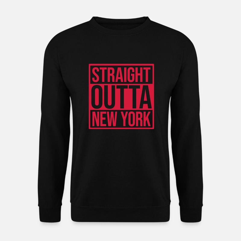 Straight outta NYC - Unisex Pullover - Schwarz