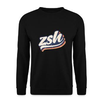 ZSH | ZSHELL | Z-Schale - Unisex Pullover - Schwarz - Vorne - Alina (178cm) & Michal (187cm)