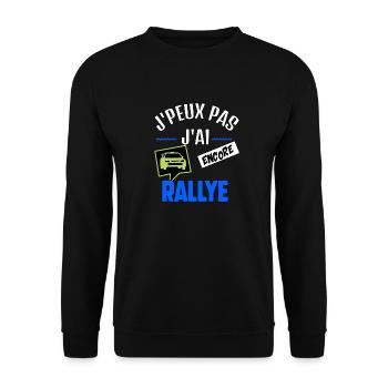 J’peux pas j’ai rallye - Sweat-shirt Unisexe - noir - Devant - Alina (178cm) & Michal (187cm)
