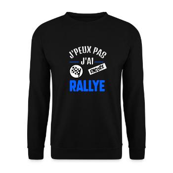 J’peux pas j’ai rallye - Sweat-shirt Unisexe - noir - Devant - Alina (178cm) & Michal (187cm)