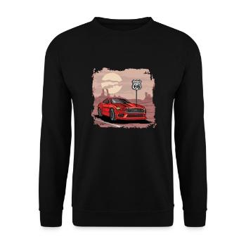 VALEEWEAR - Ein neuer Sportwagen - Unisex Pullover - Schwarz - Vorne - Alina (178cm) & Michal (187cm)