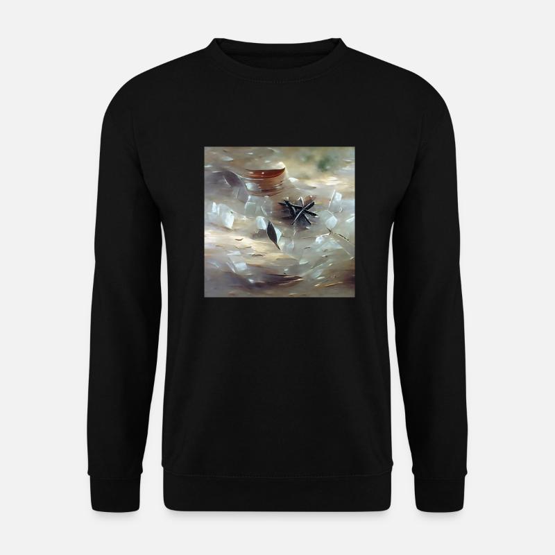 Hollandit-Quarzkristall-Edelstein - Unisex Pullover - Schwarz