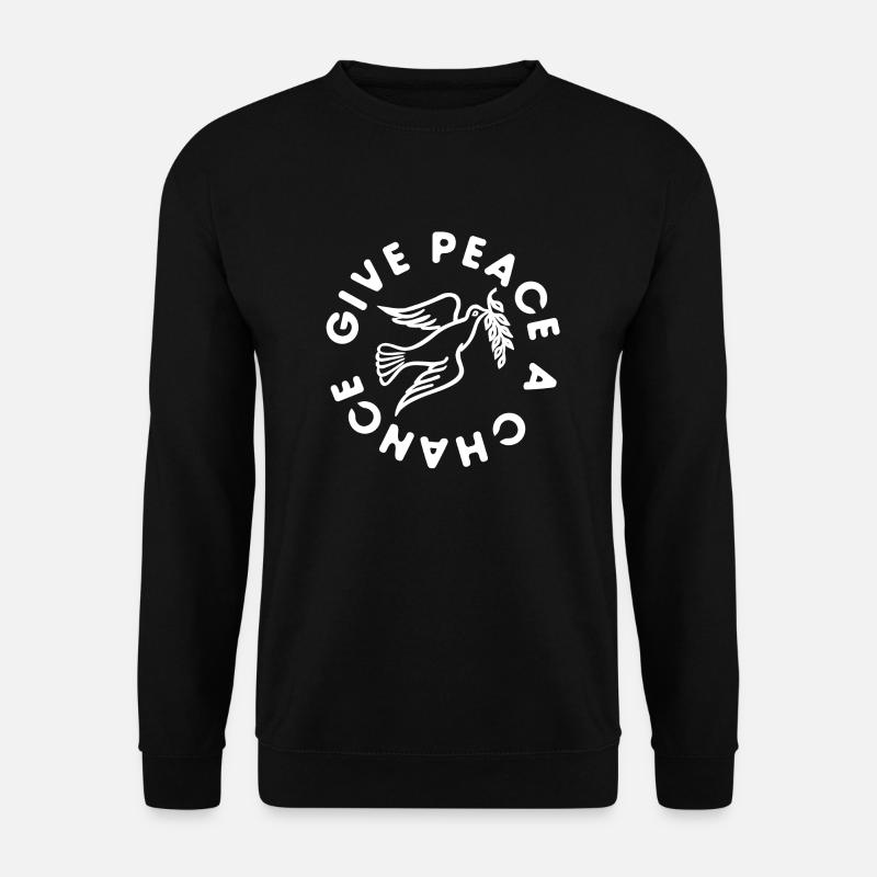Give peace a chance - Unisex Sweatshirt - black