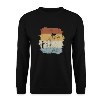 Lenkdrachen Fliegen Flugdrachen Lenkmatte - Unisex Pullover - Schwarz - Vorne - Alina (178cm) & Michal (187cm)