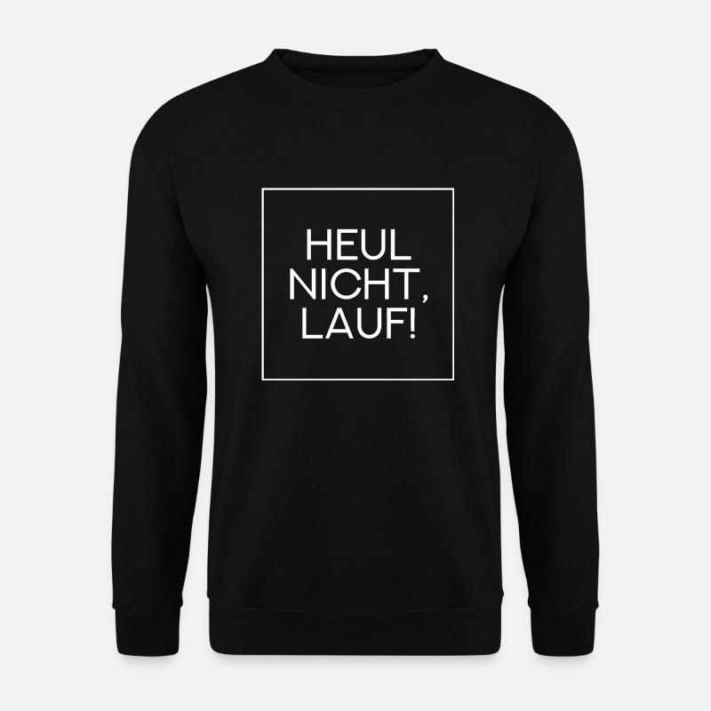 Hurler ne pas exécuter - Sweat-shirt Unisexe - noir