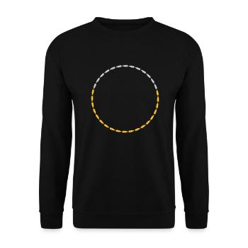 Circle frame beer bottles - Unisex Sweatshirt - black - Front - Alina (178cm) & Michal (187cm)