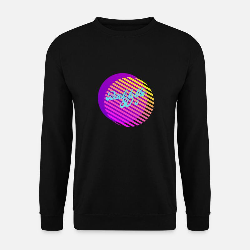 Zurück zu den 80' S - Unisex Pullover - Schwarz