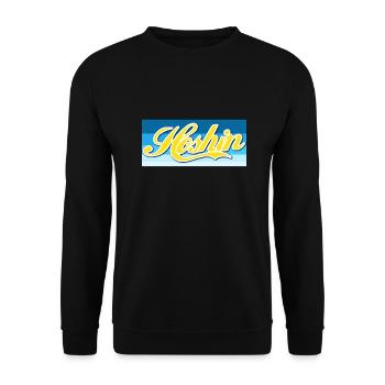 Hoshin Compass Cadeau élégant - Design rétro - Sweat-shirt Unisexe - noir - Devant - Alina (178cm) & Michal (187cm)