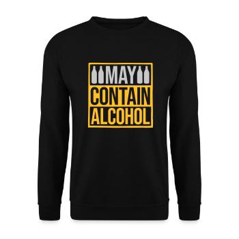 Shield peut contenir de l’alcool - Sweat-shirt Unisexe - noir - Devant - Alina (178cm) & Michal (187cm)