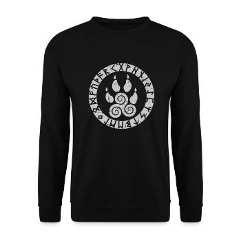 Symbole viking - Sweat-shirt Unisexe - noir - Devant - Alina (178cm) & Michal (187cm)
