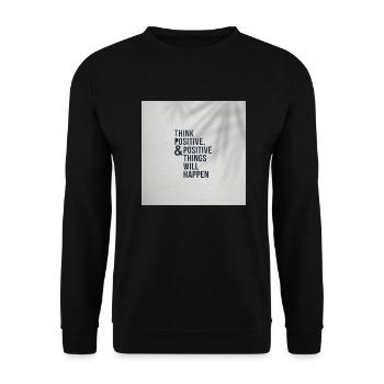 SGN 06 07 2022 1654631477805 Positive vibes - Unisex Sweatshirt - black - Front - Alina (178cm) & Michal (187cm)