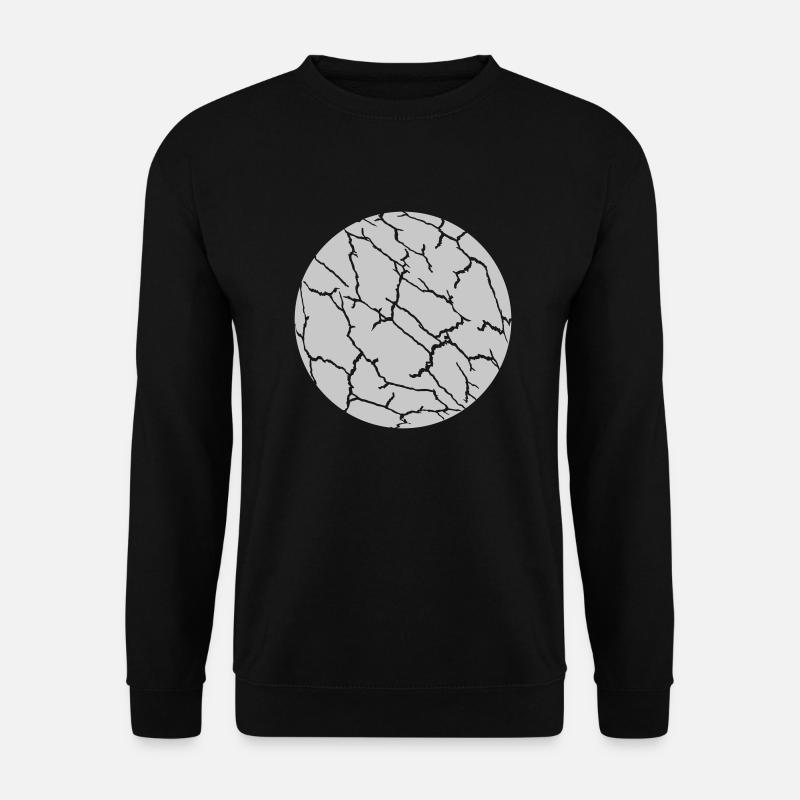 Ball Cracks Pattern Texture - Unisex Sweatshirt - black