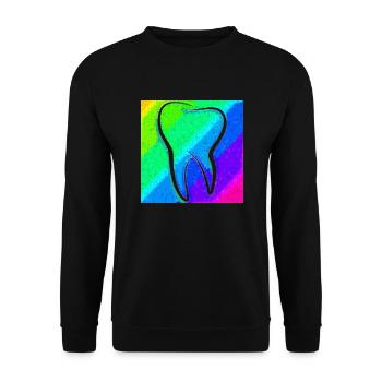 Tooth | Dentist | Dentist | Dental assistant - Unisex Sweatshirt - black - Front - Alina (178cm) & Michal (187cm)