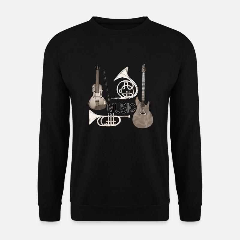 Musikinstrumente - Unisex Pullover - Schwarz