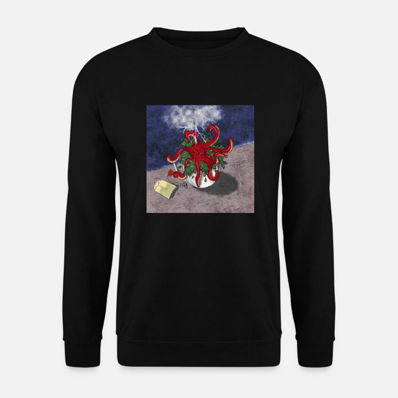 Kit–Tea–Puss - Unisex Pullover - Schwarz