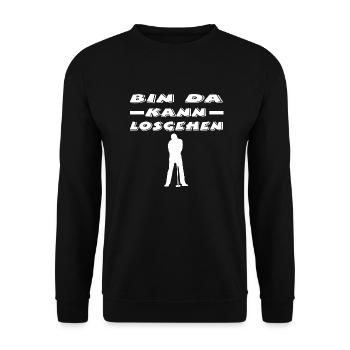 Golf - Unisex Pullover - Schwarz - Vorne - Alina (178cm) & Michal (187cm)
