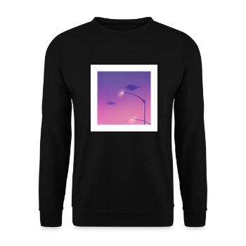 chill light - Sweat-shirt Unisexe - noir - Devant - Alina (178cm) & Michal (187cm)