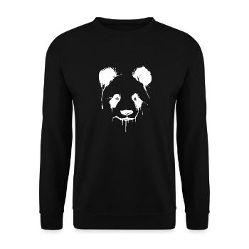 Panda | | Panda Bear Asie | Animaux - Sweat-shirt Unisexe - noir - Devant - Alina (178cm) & Michal (187cm)