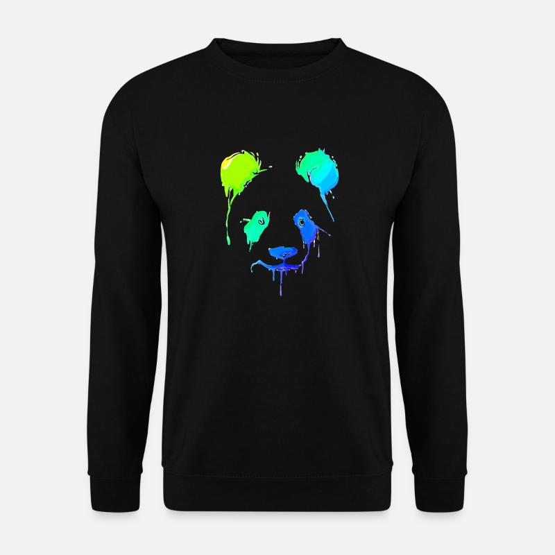 Panda | Pandabär | Asien | Tiere - Unisex Pullover - Schwarz