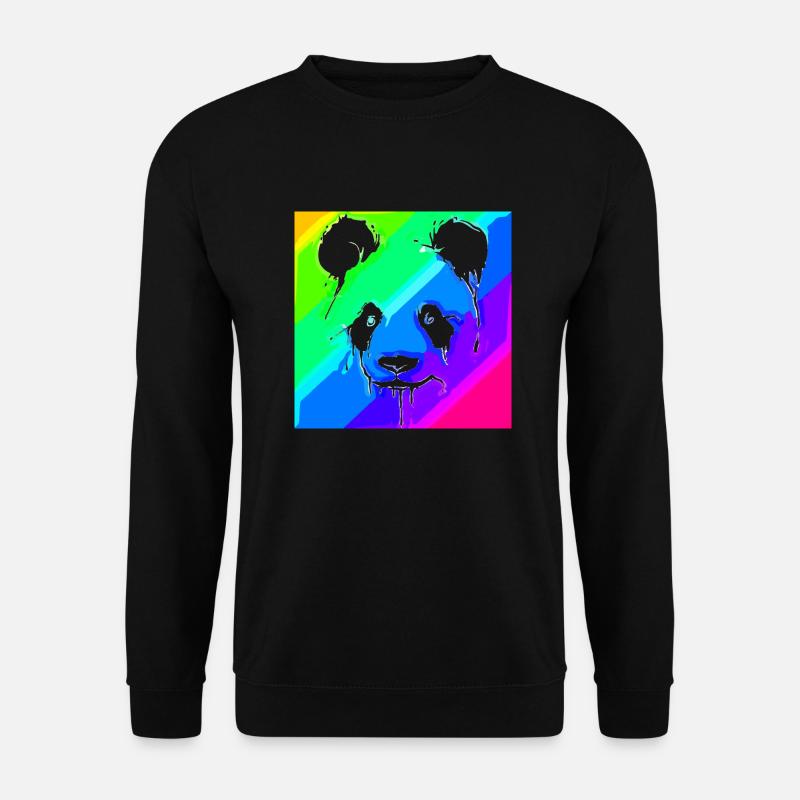 Panda | Pandabär | Asien | Tiere - Unisex Pullover - Schwarz