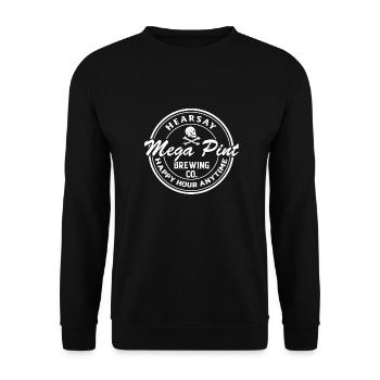 Mega Pint Pirate - Unisex Sweatshirt - black - Front - Alina (178cm) & Michal (187cm)