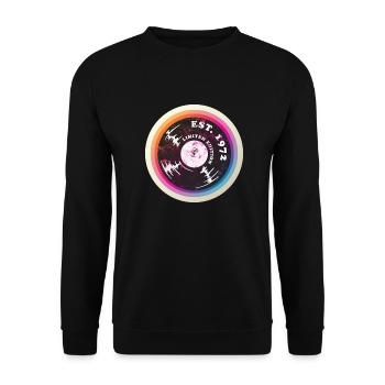 Geburtsjahr 1972 - Unisex Pullover - Schwarz - Vorne - Alina (178cm) & Michal (187cm)
