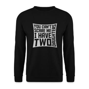 J’ai deux filles - Sweat-shirt Unisexe - noir - Devant - Alina (178cm) & Michal (187cm)