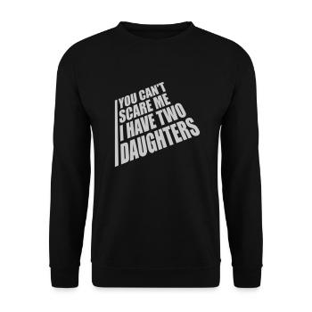 J’ai deux filles - Sweat-shirt Unisexe - noir - Devant - Alina (178cm) & Michal (187cm)