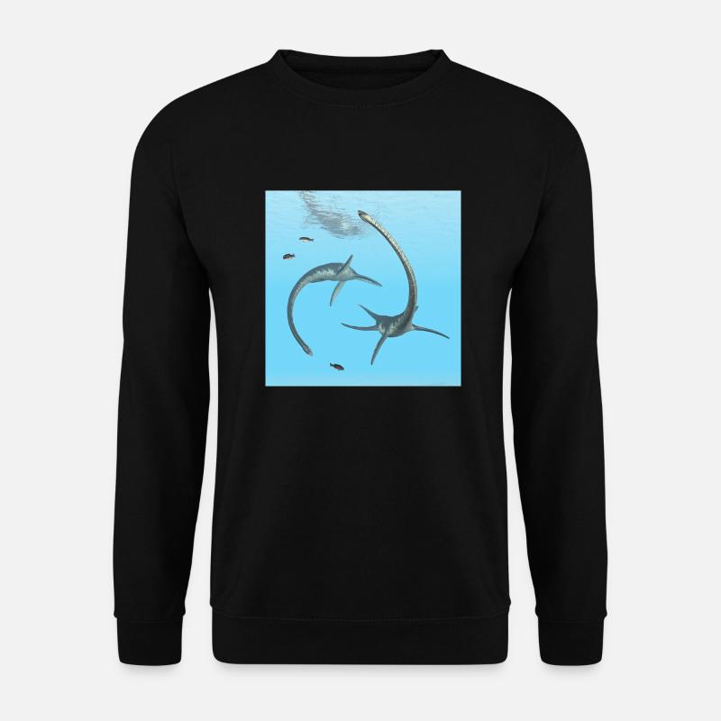 Plesiosaurier Elasmosaurus - Unisex Pullover - Schwarz