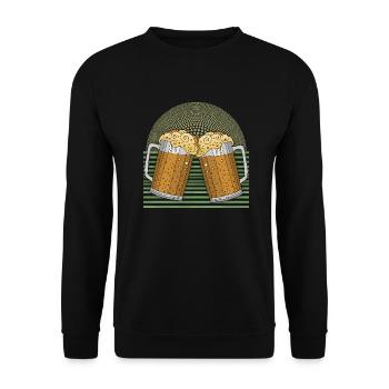 Pints - Unisex Sweatshirt - black - Front - Alina (178cm) & Michal (187cm)