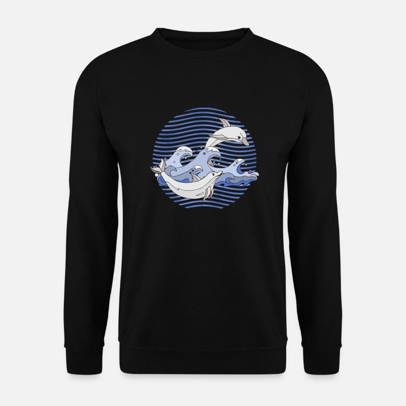 Dolphins - Unisex Sweatshirt - black
