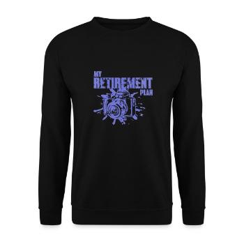 Drôle de photographe Mon t-shirt de plan de retraite - Sweat-shirt Unisexe - noir - Devant - Alina (178cm) & Michal (187cm)