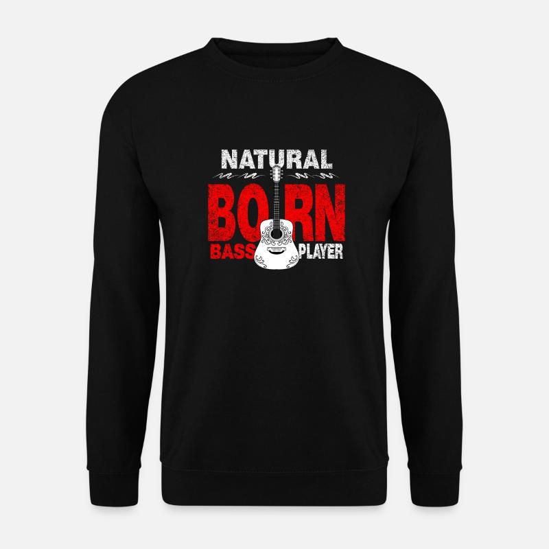 Geborener Bassist - Unisex Pullover - Schwarz