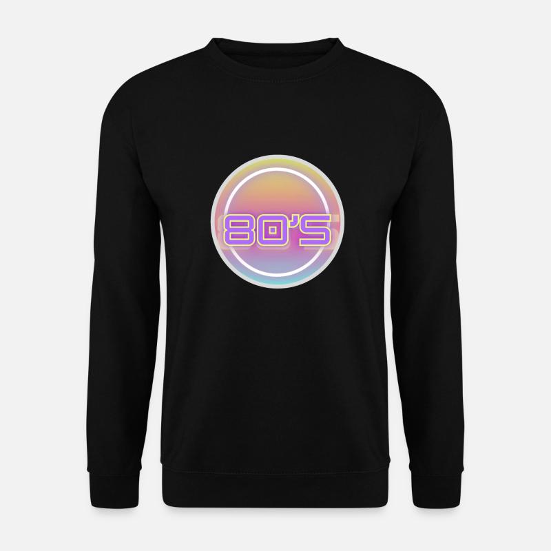 80s - Unisex Pullover - Schwarz