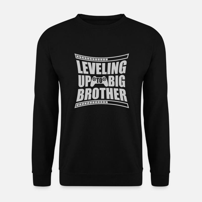 Leveling up big brother - Unisex Sweatshirt - black