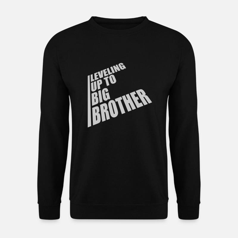 Leveling up big brother - Unisex Pullover - Schwarz